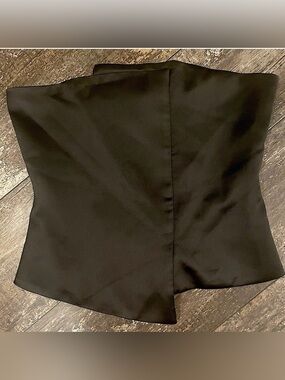 Zara Black Satin Top